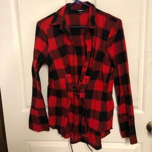 Express Buffalo Plaid button up